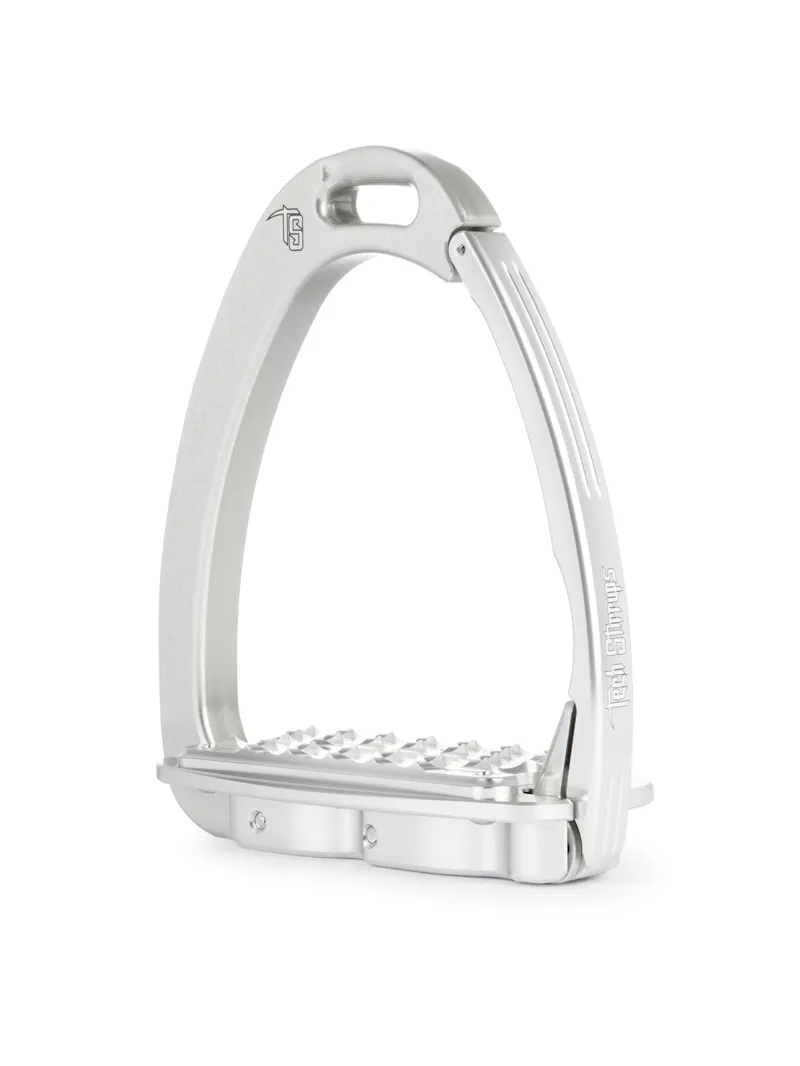 Tech Venice Sloped Evo Safety Stirrups-Silver